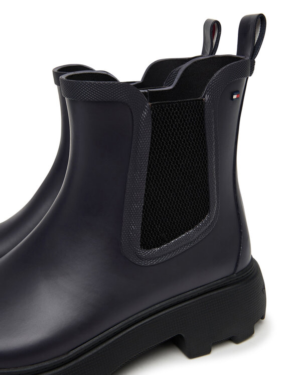 Tommy Hilfiger Tommy Hilfiger Gummistiefel Rubber Flag Cleated FW0FW08637 Dunkelblau