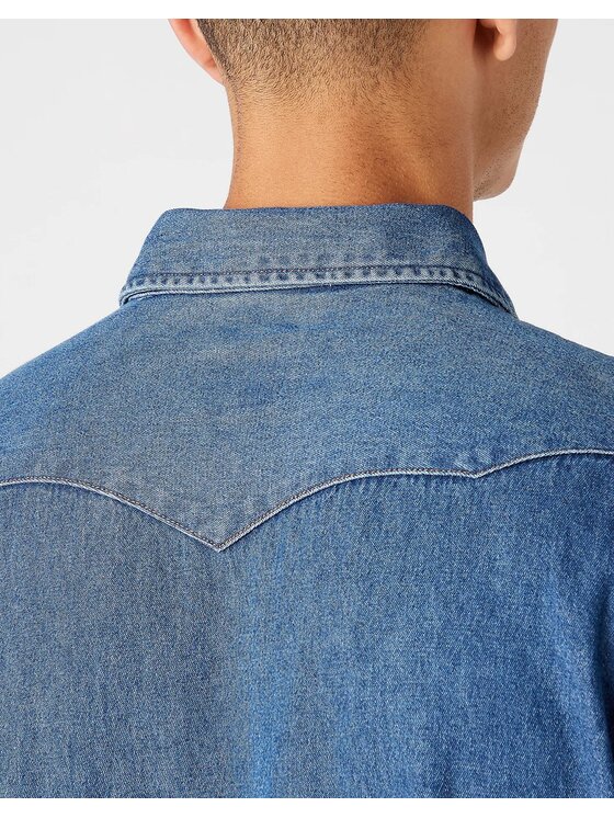 Wrangler Wrangler Camicia 27MW Blu Regular Fit