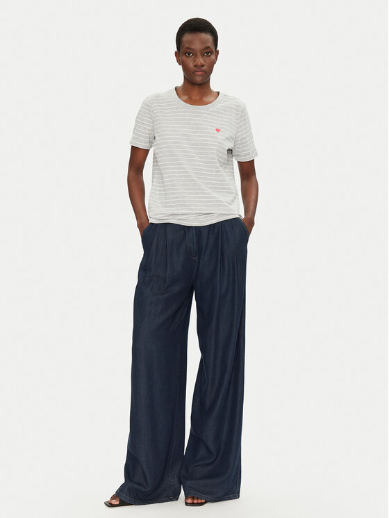 Fransa Fransa T-krekls 20615521 Pelēks Regular Fit