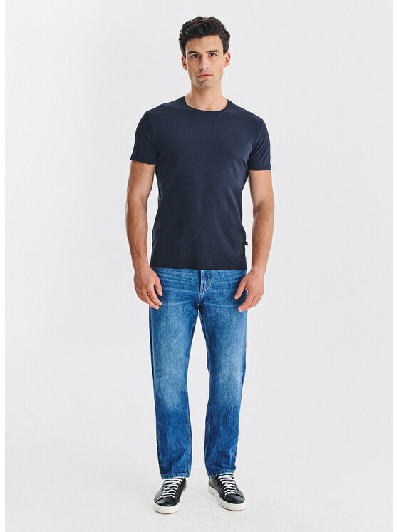 Pako Lorente Pako Lorente T-Shirt P000B-TT-005 Granatowy Regular Fit
