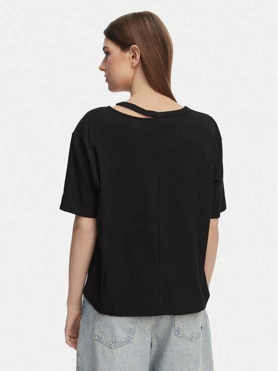 Karl Lagerfeld Jeans Karl Lagerfeld Jeans Póló B2W17077 Fekete Regular Fit