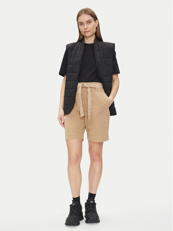 Napapijri Napapijri Σορτς υφασμάτινο N Nice W NP0A4IEX Μπεζ Loose Fit