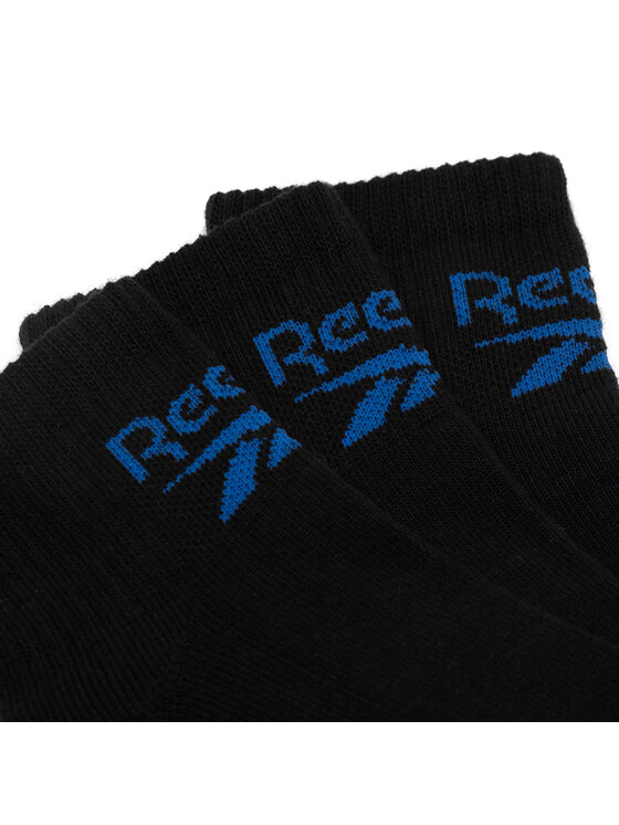 Reebok Reebok Σετ 3 ζευγάρια ψηλές κάλτσες unisex R0255-SS24 (3-pack) Μαύρο