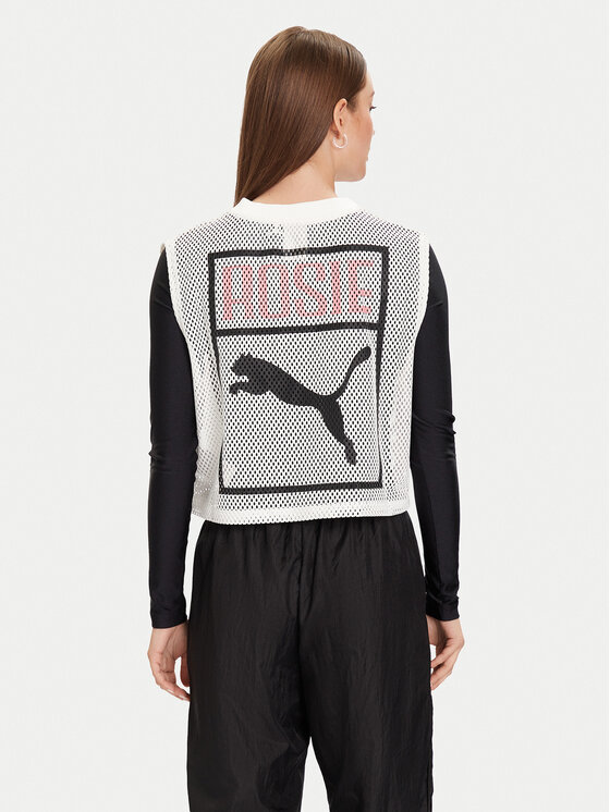 Puma Puma топ PUMA X ROSÉ 633804 77 Бял Relaxed Fit