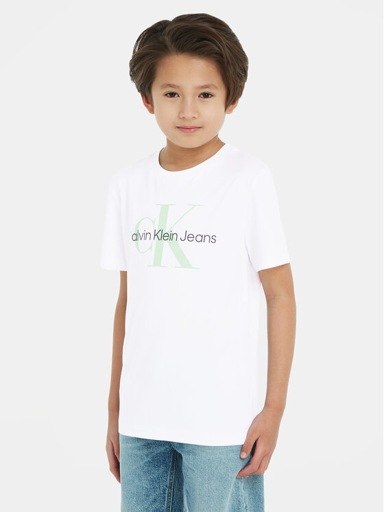 Calvin Klein Jeans Calvin Klein Jeans T-krekls Monogram IU0IU00460 Balts Regular Fit