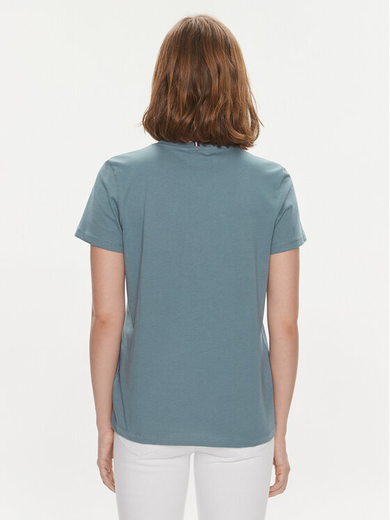 Tommy Hilfiger Tommy Hilfiger T-särk Signature WW0WW41674 Sinine Regular Fit