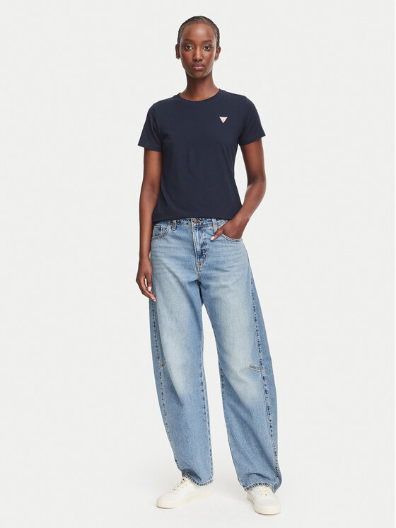 Guess Jeans Guess Jeans T-Shirt W4YI10 J1314 Tmavomodrá Regular Fit