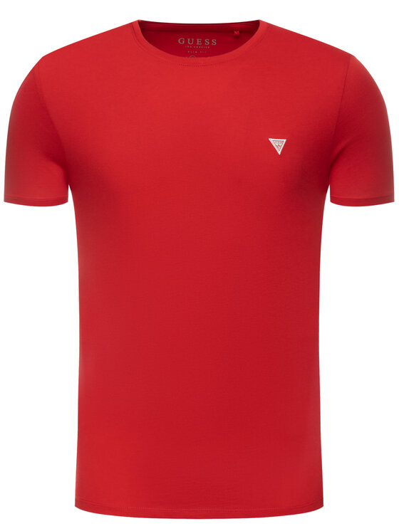 Guess Guess T-Shirt M93I60 I3Z00 Czerwony Slim Fit