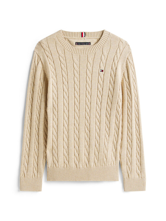 Tommy Hilfiger Tommy Hilfiger Megztinis KB0KB09753 Smėlio Regular Fit