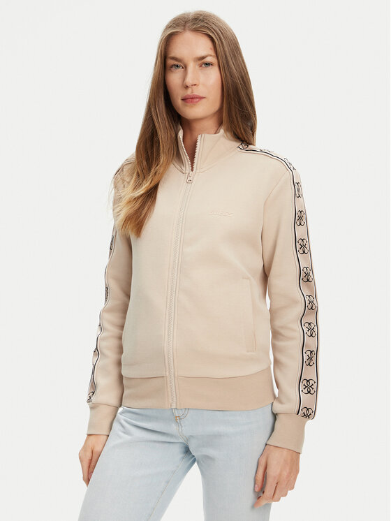Guess Mikina V2YQ16 KB3P2 Béžová Regular Fit