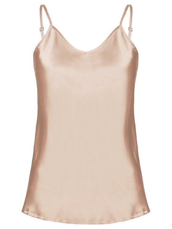 Cat&Cat Cat&Cat Top jedwabny Beżowy Regular Fit