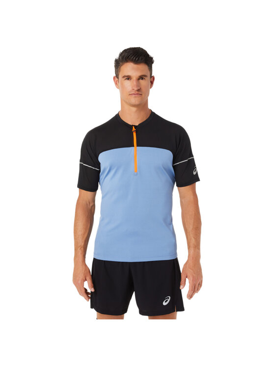 Asics Asics T-Shirt ASICS Fujitrail Top Tee Błękitny Slim Fit