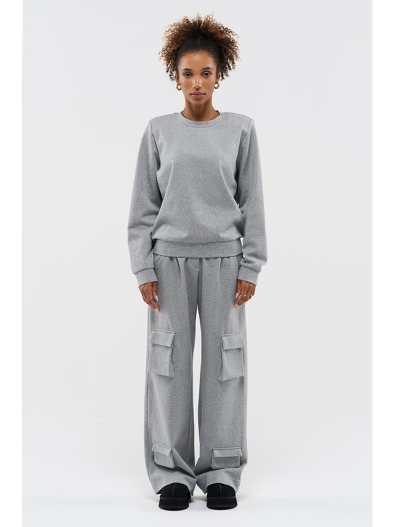 BENU BENU Felpa AW25 Grigio Regular Fit
