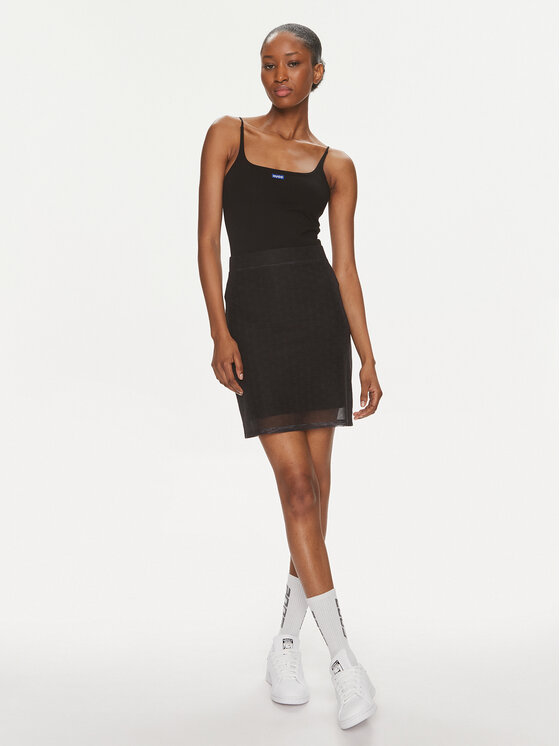HUGO Hugo Mini sukně Nadeen_B 50513471 Černá Slim Fit
