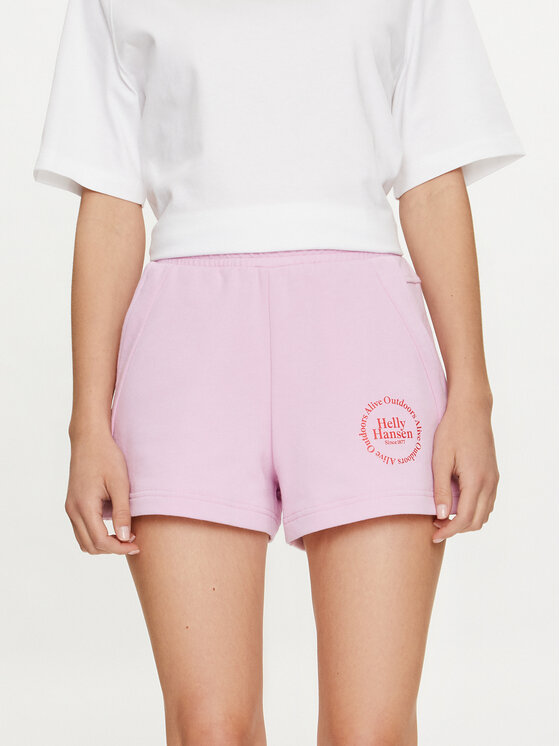 Női Sport rövidnadrág Helly Hansen, Méret: XS, Rózsaszín, W Core Sweat Shorts 54081