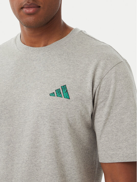 adidas adidas T-Shirt Taste Of Victory Pasta Graphic KG0945 Ανοιχτό γκρι Regular Fit