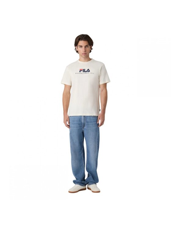 Fila Fila T-shirt Valsera Regular Logo T-shirt Écru Regular Fit