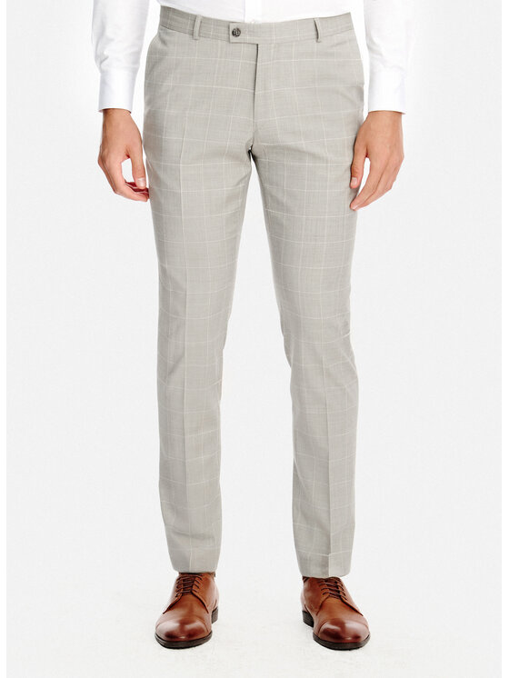 Pako Lorente Pako Lorente Spodnie garniturowe P26SP-6G-026 Szary Slim Fit