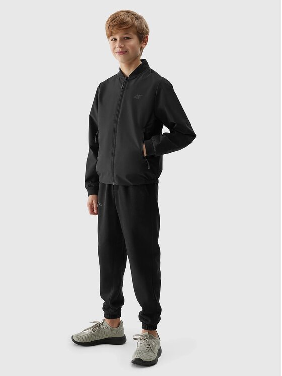 4F 4F Prechodná bunda 4FJWSS24TJACM130-21S Čierna Regular Fit