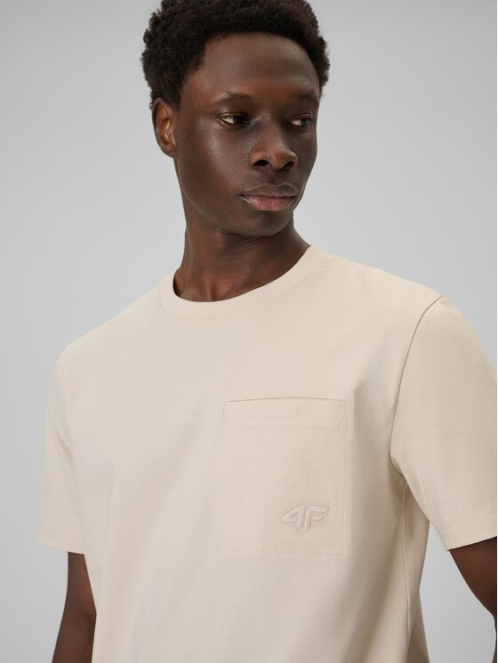 4F 4F T-shirt 4FRSS26TTSHM3637-83S Marrone Regular Fit