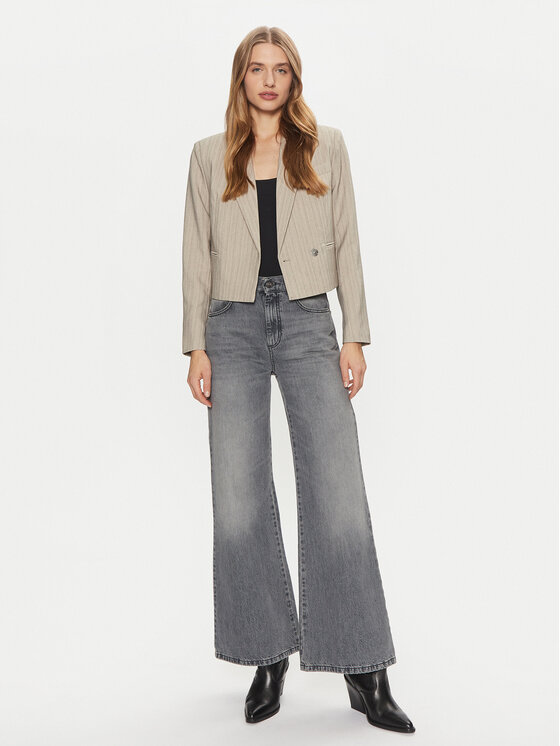 Vero Moda Vero Moda Sako Eli 10319629 Béžová Cropped Fit