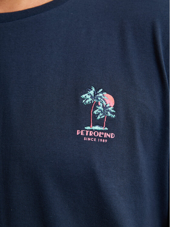 Petrol Industries Petrol Industries T-Shirt M-1050-TSR644 Tmavomodrá Regular Fit