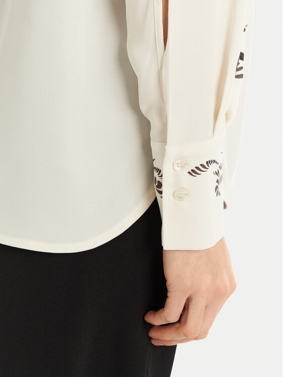 Marella Marella Koszula Yacht 2513111043 Écru Relaxed Fit