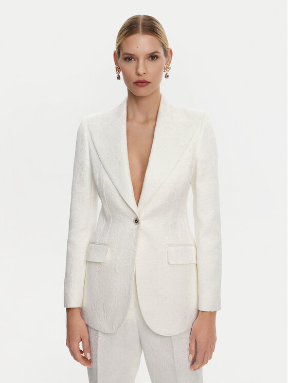 Dolce&Gabbana Dolce&Gabbana Піджак F29UCT FJTBV Білий Regular Fit