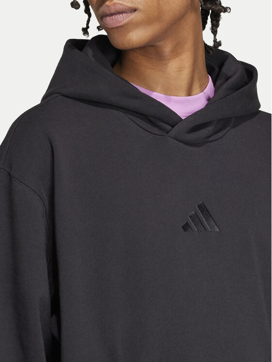 adidas adidas Bluza ALL SZN French Terry IX1248 Czarny Loose Fit