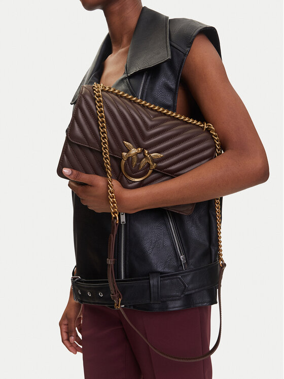 PINKO PINKO Τσάντα Love One Classic Dc PE 24 PLTT 100941 A0GK Μωβ