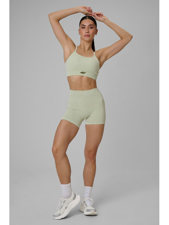 4F 4F Kolarki SOLAR PUNK Zielony Slim Fit