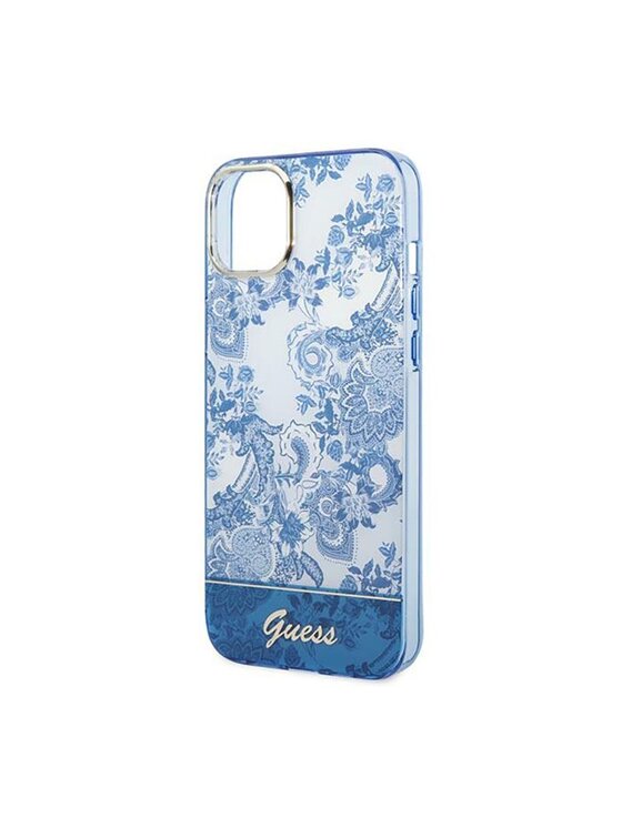 Guess Guess Etui na telefon Porcelain Niebieski