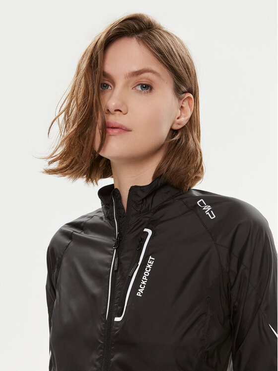 CMP CMP Bežecká bunda 3C46776T Čierna Regular Fit
