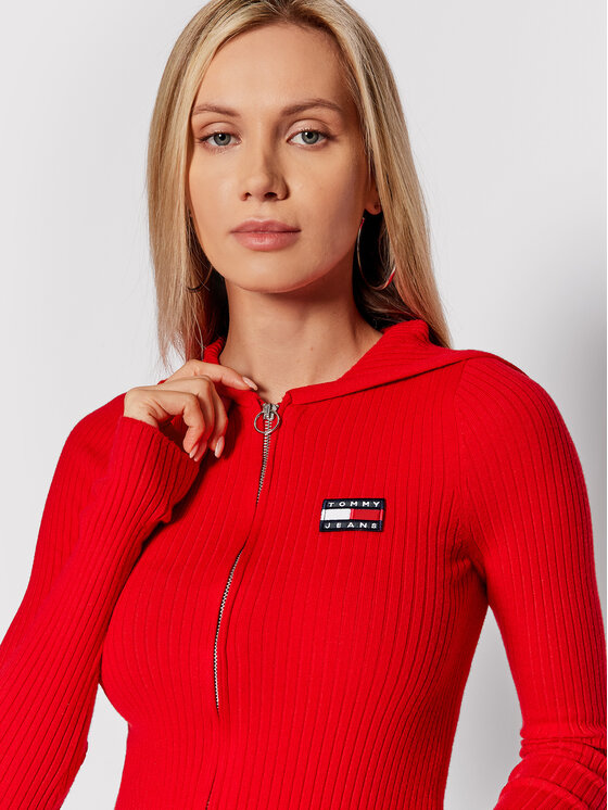 Tommy Jeans Tommy Jeans Felpa DW0DW11717 Rosso Slim Fit