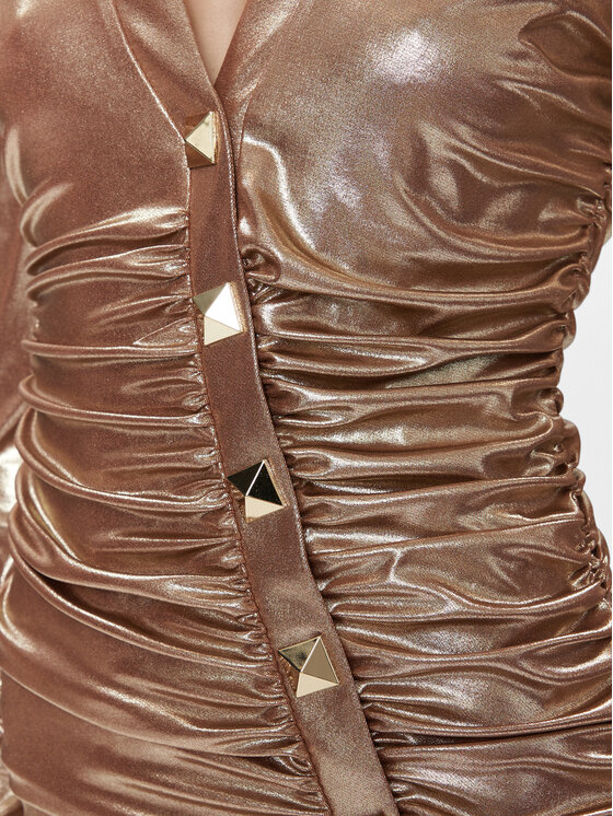 Babylon Babylon Φόρεμα βραδινό T_S00833 Χρυσό Regular Fit
