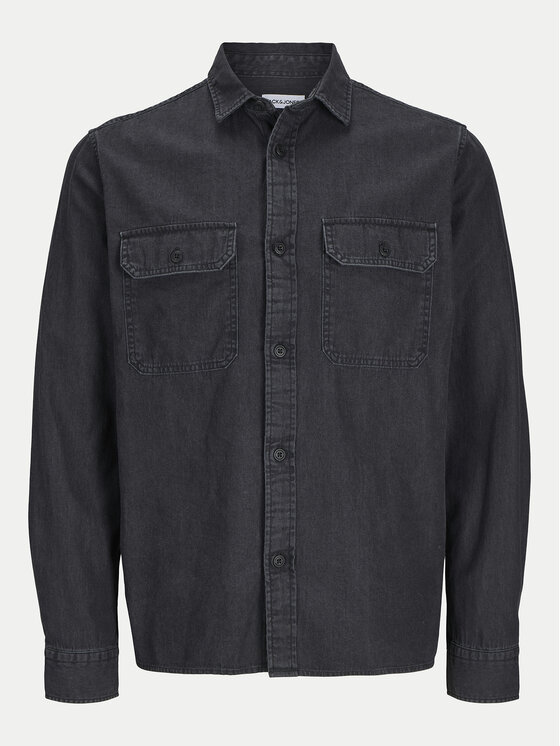Jack&Jones Jack&Jones traper košulja Travis 12269262 Crna Comfort Fit