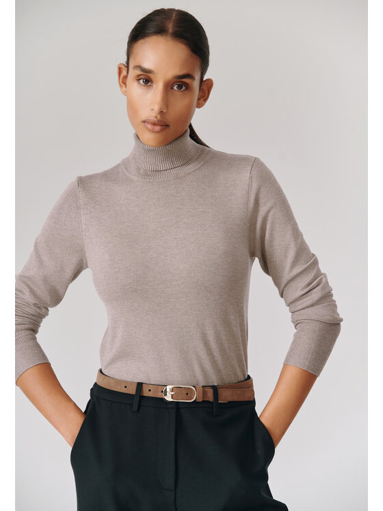 TATUUM TATUUM Sweter ANKIO Brązowy Classic Fit