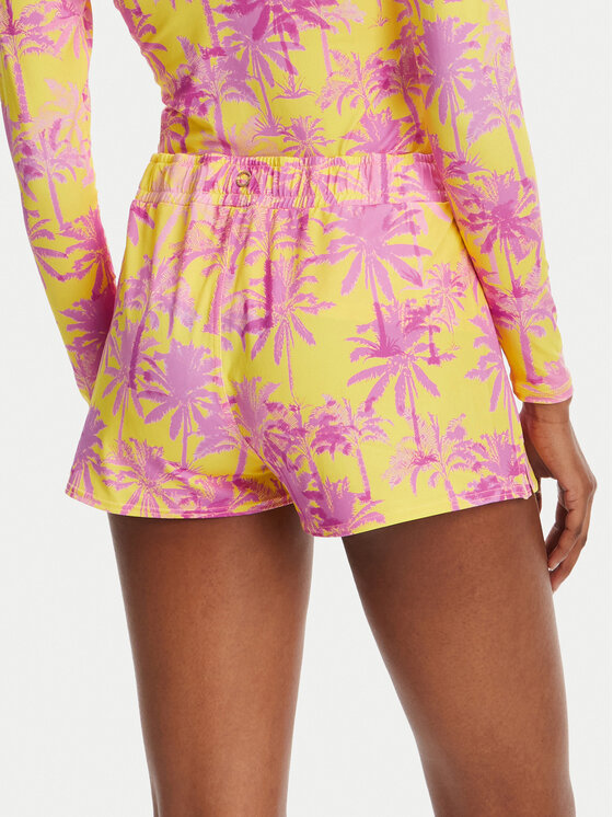 Banana Moon Banana Moon Плажни шорти Tiwi Print JWF22 Жълт Regular Fit
