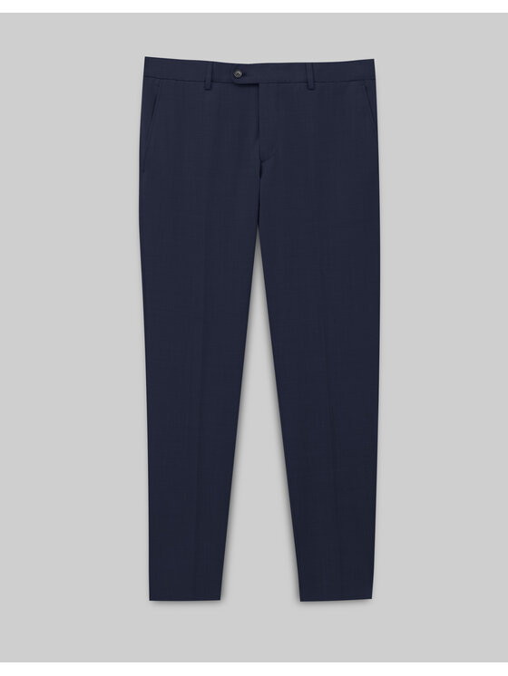 Borgio Borgio Spodnie garniturowe parma Granatowy Slim Fit
