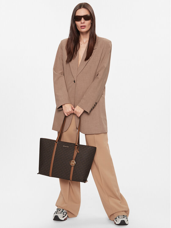 MICHAEL Michael Kors MICHAEL Michael Kors Ročna torba Temple Tote 30R4G1LT3B Rjava