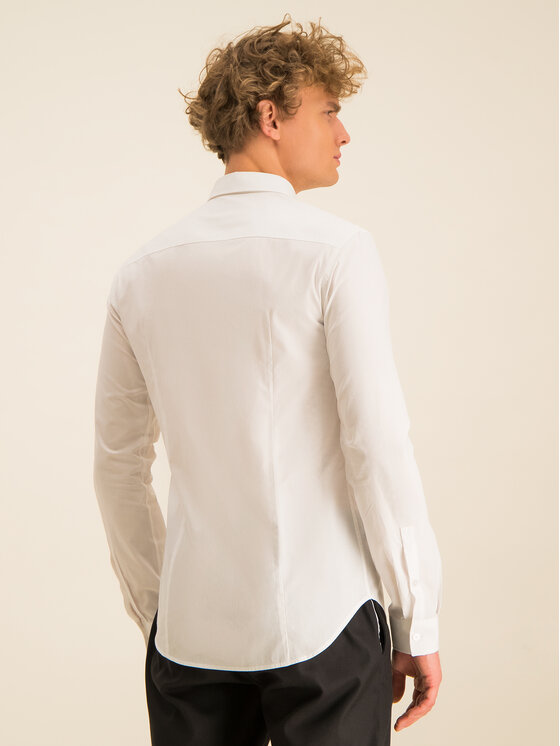 Versace Jeans Versace Jeans Chemise B1GTB6S0 Blanc Slim Fit