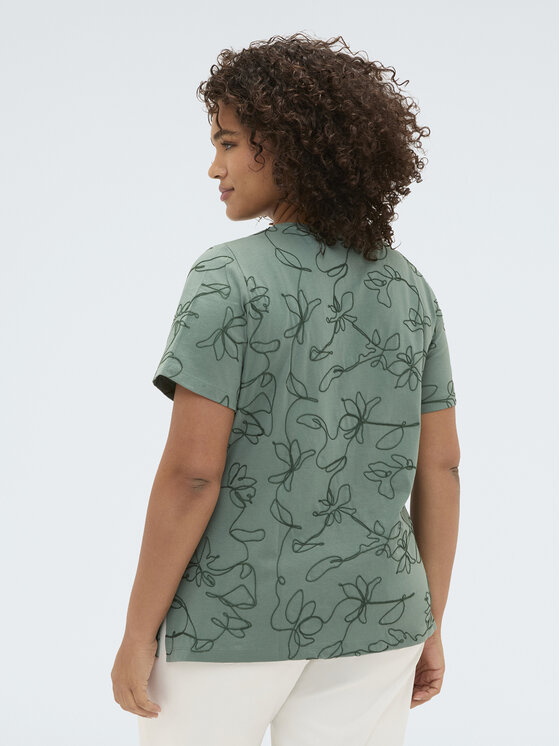 Fiorella Rubino Fiorella Rubino T-shirt G0CCL009235N035 Verde Regular Fit