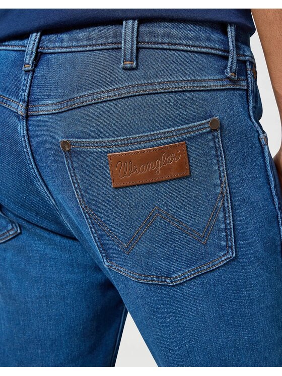Wrangler Wrangler Jeansy Larston Niebieski Slim Fit