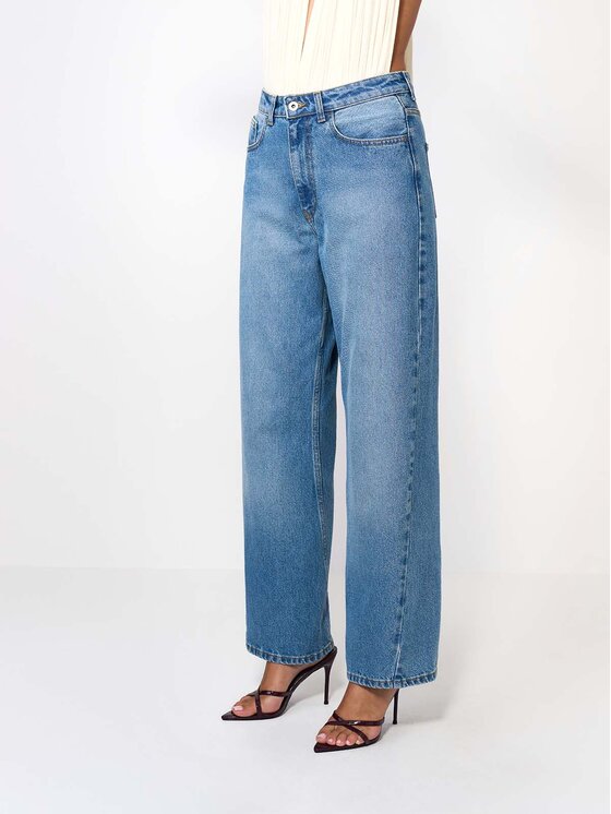 La Mania La Mania Jeansy UMI Modrá Basic Fit