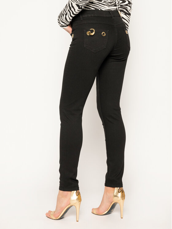 Cavalli Class Cavalli Class Slim Fit farmer A1IUA013 Fekete Slim Fit