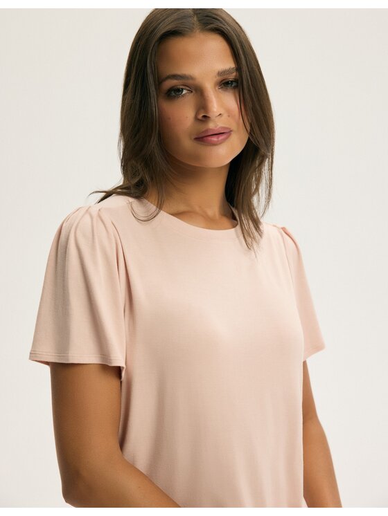 Esotiq Esotiq Piżama 44093 Beżowy Regular Fit