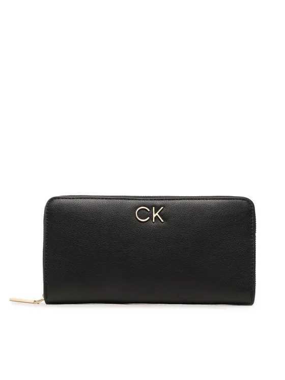 Calvin Klein Große Damen Geldbörse Re-Lock Z/A Wallet Lg Pbl K60K610967 Schwarz