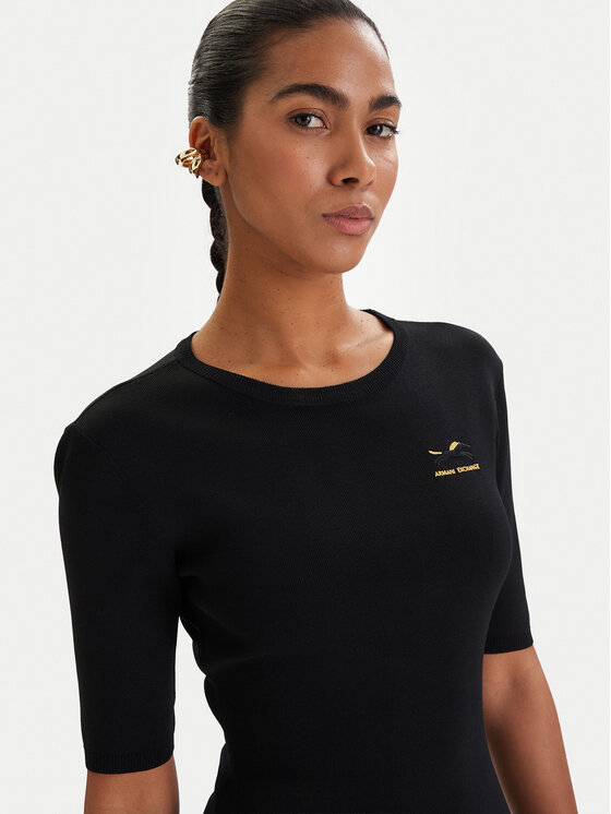 Armani Exchange Armani Exchange Vestito di maglia XW001872 AF10352 Nero Slim Fit