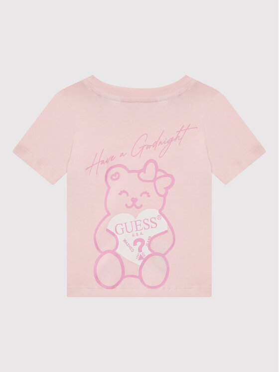 Guess Guess Piżama H1BT07 K8HM0 Różowy Regular Fit