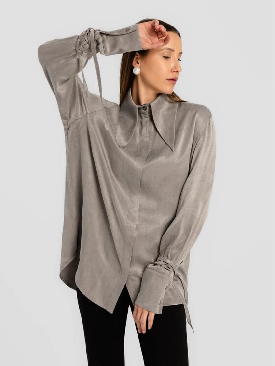 MANDRAGORA MANDRAGORA Camicia Vena Grigio Standard Fit